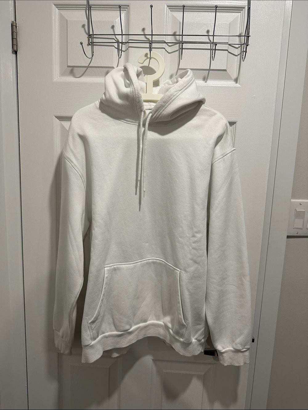 Men's White Pullover Hoodie - CGS